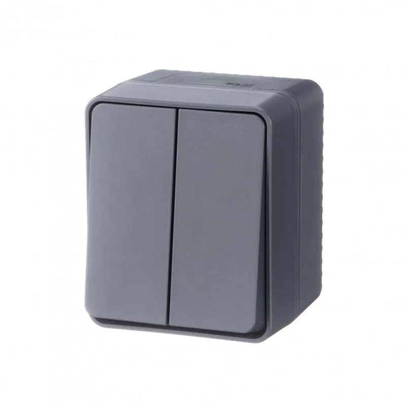 Выключатель 2-кл. ОП AtlasDesign PROFI IP54 10AX антрацит SE ATN544051 Systeme Electric