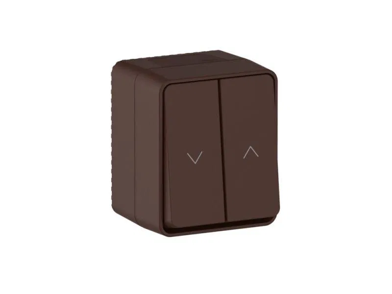 Выключатель для жалюзи 2-кл. ОП AtlasDesign PROFI 10А IP54 корич. SE ATN546019 Systeme Electric