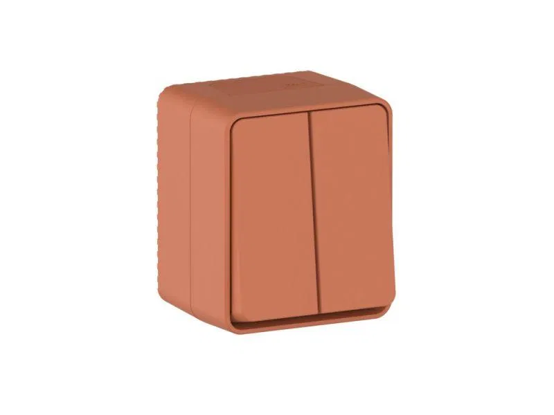 Выключатель 2-кл. ОП AtlasDesign PROFI IP54 10AX терракот. SE ATN547051 Systeme Electric