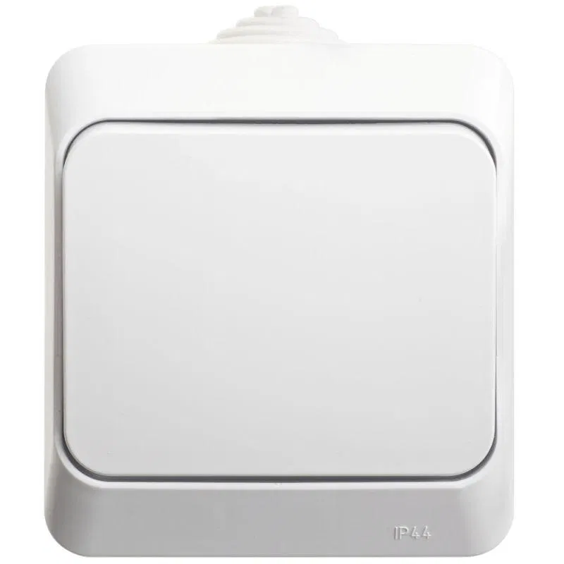 Переключатель проходной 1-кл. ОП Этюд 10А IP44 10AX бел. SE BA10-046B Systeme Electric