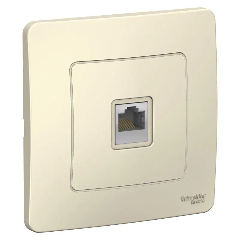 Розетка компьютерная 1-м СП Blanca RJ45 кат.5E молочн. SE BLNIS045002 Systeme Electric