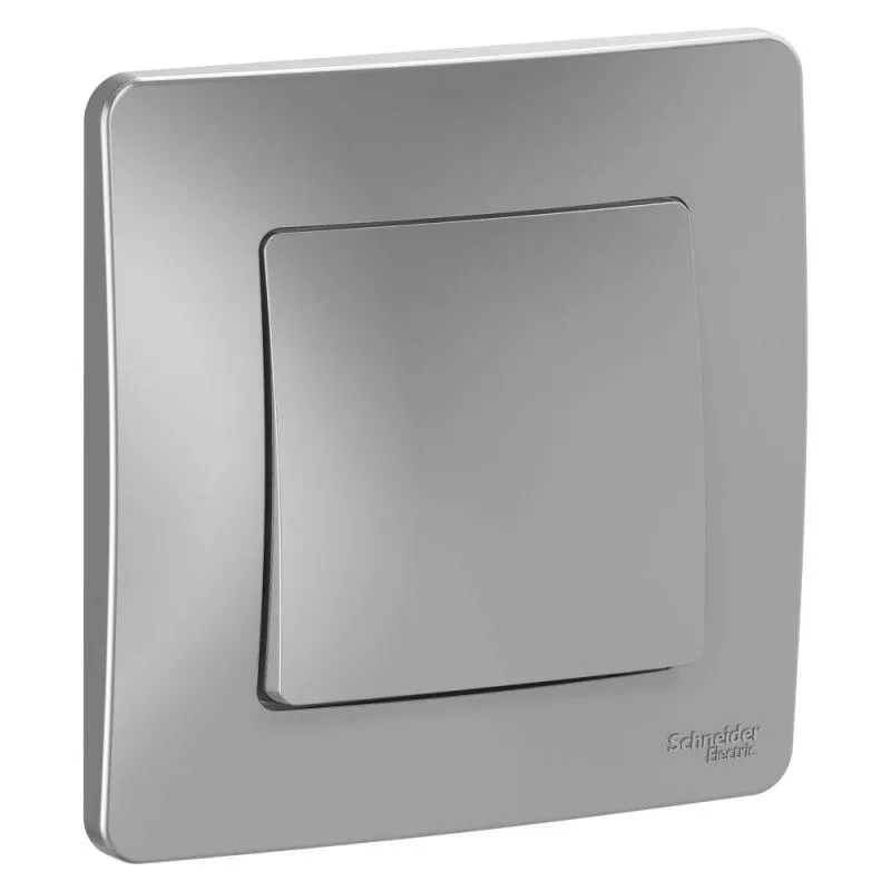 Выключатель 1-кл. СП Blanca 10А IP20 (сх. 1) 250В алюм. SE BLNVS010103 Systeme Electric
