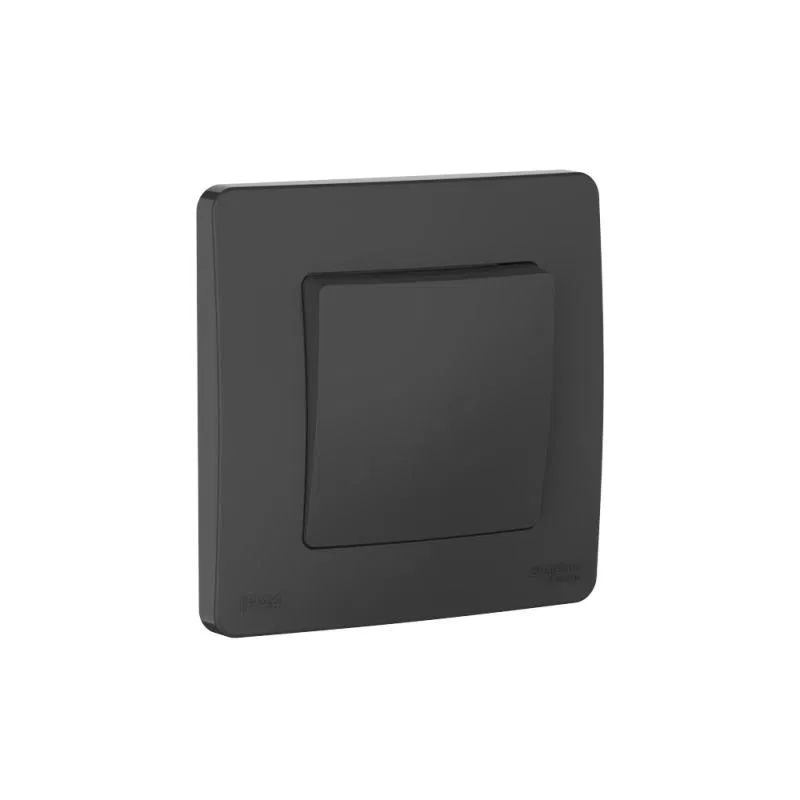 Переключатель 1-кл. СП Blanca 10А IP44 (сх.6) 250В антрацит SE BLNVS410606 Systeme Electric