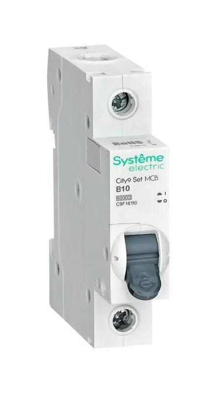 Выключатель автоматический 1п City9 Set (АВ) B 10А 6кА 230В SE C9F16110 Systeme Electric