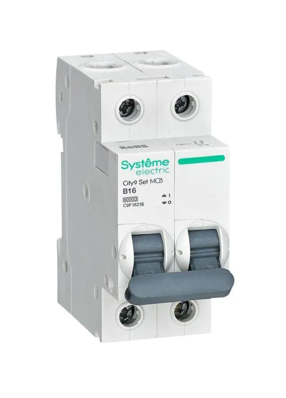 Выключатель автоматический 2п City9 Set (АВ) B 16А 6кА 230В SE C9F16216 Systeme Electric