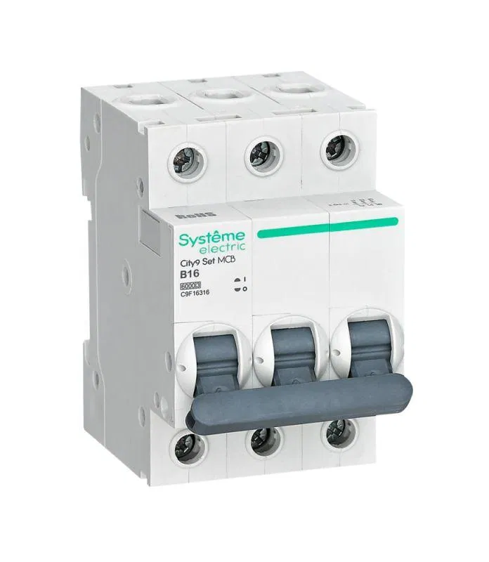 Выключатель автоматический 3п City9 Set (АВ) B 16А 6кА 400В SE C9F16316 Systeme Electric
