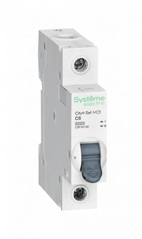 Выключатель автоматический модульный 1п C 6А 4.5кА City9 Set 230В SE C9F34106 Systeme Electric