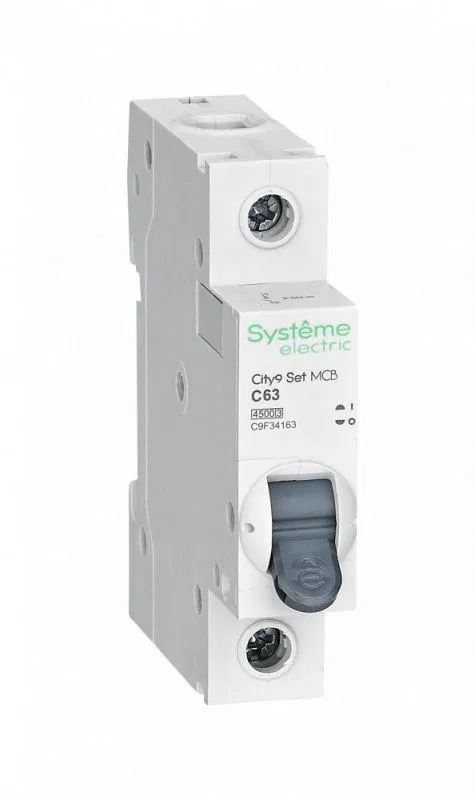 Выключатель автоматический модульный 1п C 63А 4.5кА City9 Set 230В SE C9F34163 Systeme Electric