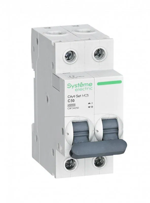 Выключатель автоматический модульный 2п C 50А 4.5кА City9 Set 230В SE C9F34250 Systeme Electric