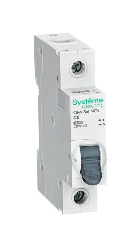 Выключатель автоматический 1п City9 Set (АВ) C 6А 6кА 230В SE C9F36106 Systeme Electric