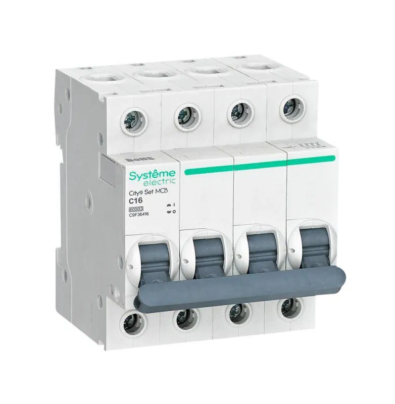 Выключатель автоматический 4п City9 Set (АВ) С 16А 6кА 400В SE C9F36416 Systeme Electric