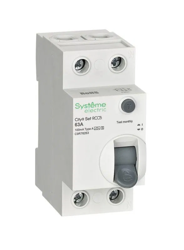 Выключатель дифференциального тока City9 Set 2п 63А 100мА A-S 230В SE C9R76263 Systeme Electric