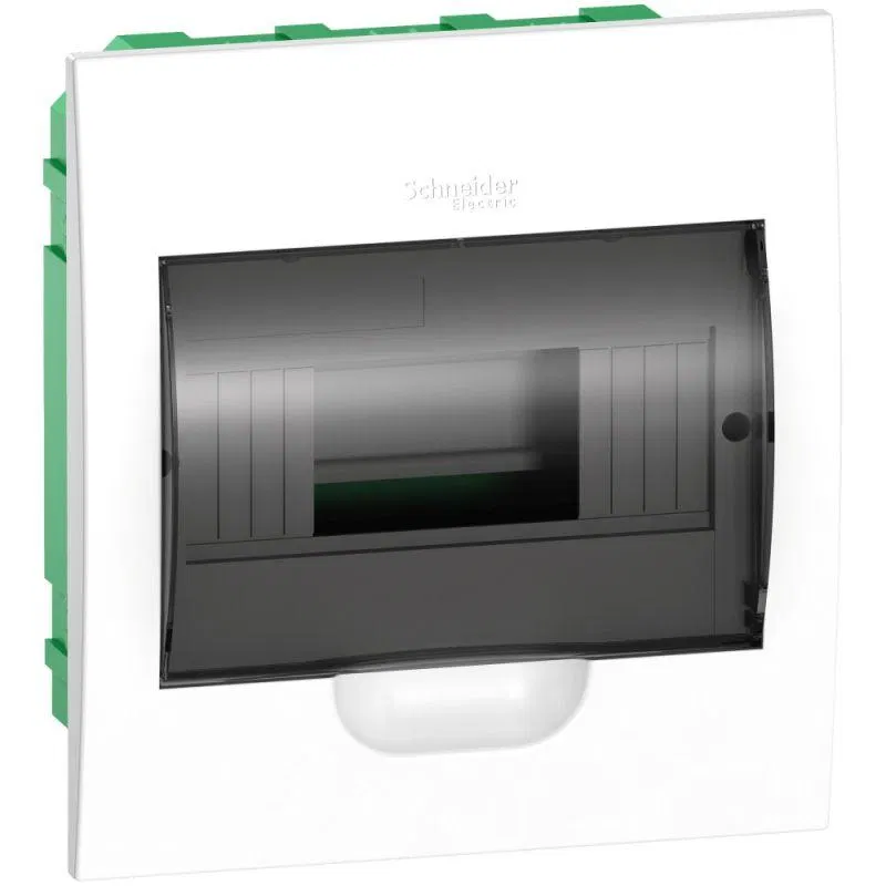 Бокс встраиваемый СП City9 Box 1 ряд 8мод. с прозр. дверцей SE EZ9E108S2FRU Systeme Electric