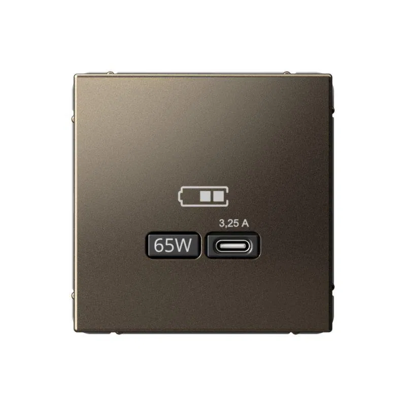 Розетка USB ArtGallery тип C 65Вт QC PD высокоскор. ЗУ механизм мокко SE GAL000627 Systeme Electric