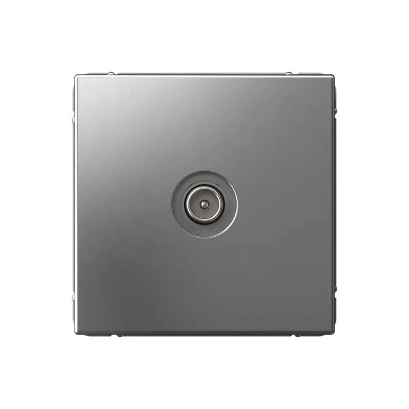 Розетка телевизионная проходная TV ArtGallery 4дБ механизм сталь SE GAL000992 Systeme Electric