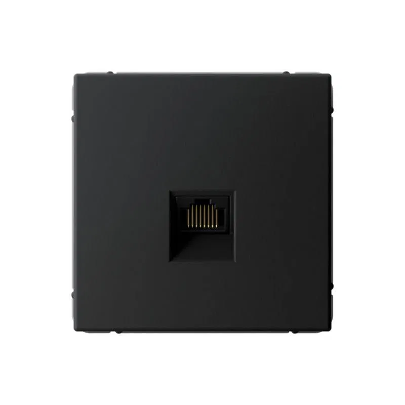 Розетка компьютерная ArtGallery RJ45 кат.6A механизм карбон SE GAL001086 Systeme Electric
