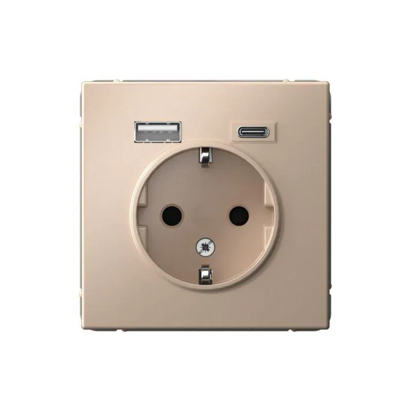 Розетка ArtGallery 16А с 2-мя заряд. устройствами USB A+C 5В/2.4А/3А 2х5В/1.5А механизм песочн. SE GAL001232 Systeme Electric