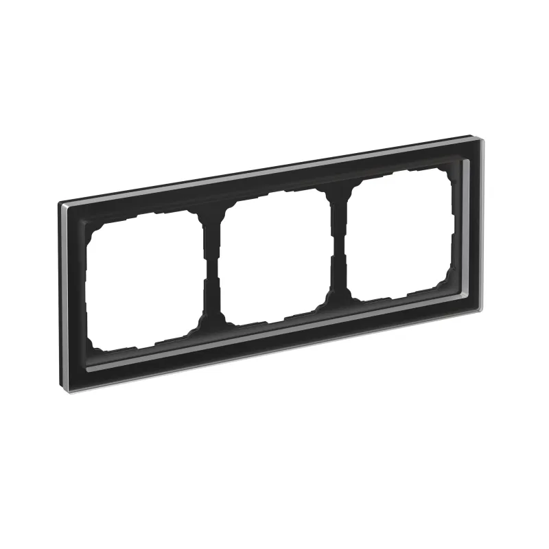 Рамка 3-м ArtGallery Pure органич. стекло черн. SE GAL321003 Systeme Electric