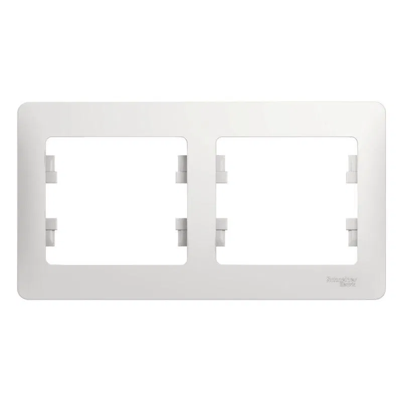 Рамка 2-м Glossa горизонт. бел. SE GSL000102 Systeme Electric