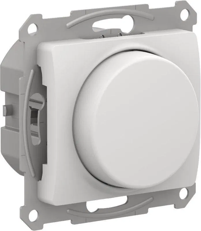 Светорегулятор поворотно-нажимной Glossa 400Вт механизм бел. SE GSL000123 Systeme Electric