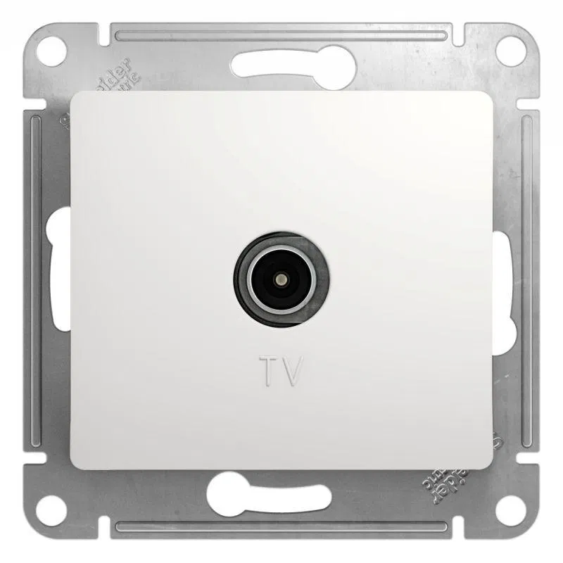 Розетка телевизионная TV Glossa коннектор механизм бел. SE GSL000193 Systeme Electric
