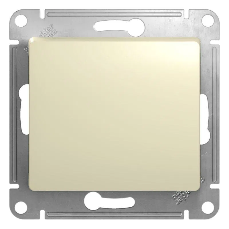 Кнопка нажимная 1-кл. СП Glossa 10А IP20 (сх. 1) 10AX механизм беж. SE GSL000215 Systeme Electric