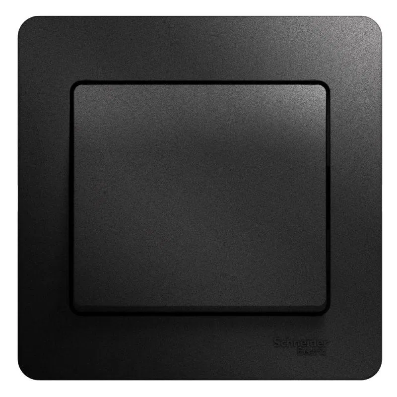 Выключатель 1-кл. СП Glossa 10А IP20 (сх. 1) 10AX в сборе антрацит SE GSL000712 Systeme Electric