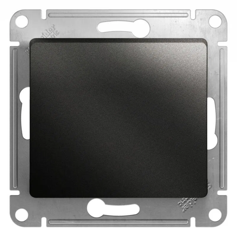 Кнопка нажимная 1-кл. СП Glossa 10А IP20 (сх. 1) 10AX механизм антрацит SE GSL000715 Systeme Electric