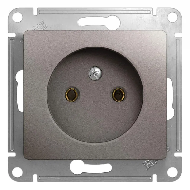 Розетка 1-м СП Glossa 16А IP20 250В без заземл. механизм платина SE GSL001241 Systeme Electric