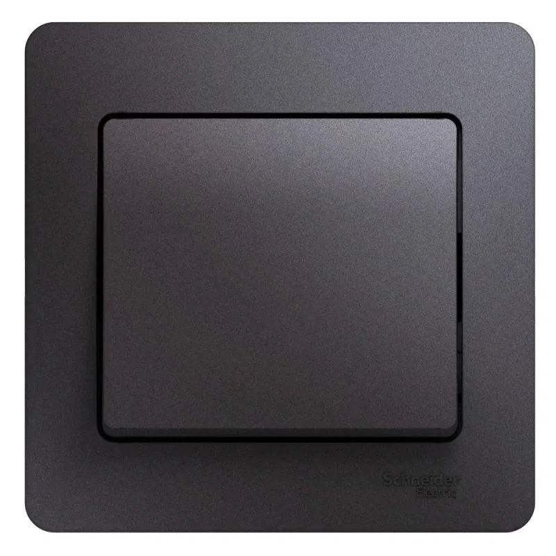 Выключатель 1-кл. СП Glossa 10А IP20 (сх. 1) 10AX в сборе графит SE GSL001312 Systeme Electric