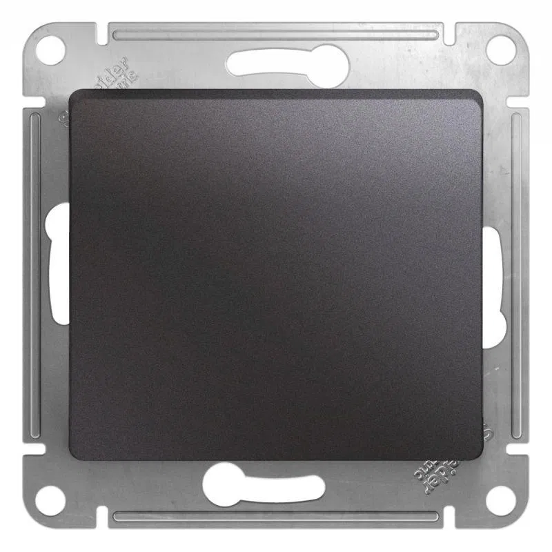 Кнопка нажимная 1-кл. СП Glossa 10А IP20 (сх. 1) 10AX механизм графит SE GSL001315 Systeme Electric