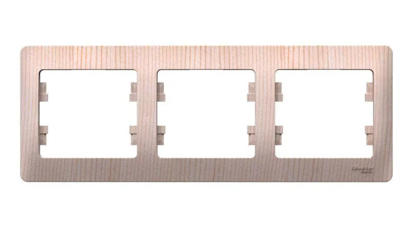 Рамка 3-м Glossa горизонт. сосна SE GSL001503 Systeme Electric