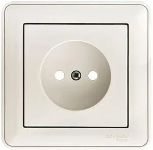 Розетка 1-м СП W59 16А IP20 без заземл. защ. шторки бел. SE RS16-151-18 Systeme Electric