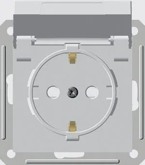 Розетка 1-м СП W59 Aqua 16А IP44 с заземл. защ. шторки механизм бел. SE RS16-152B-1-86 Systeme Electric