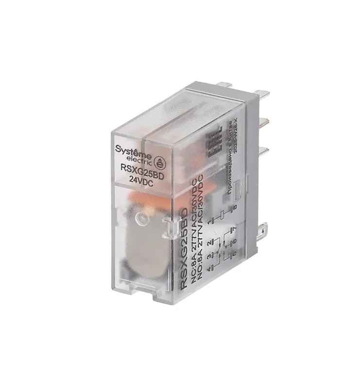 Реле 8А 2перекл. 24В DC SE RSXG25BD Systeme Electric