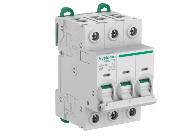 Выключатель автоматический 3п B 63А 6кА Systeme9 400В SE S9F21363 Systeme Electric