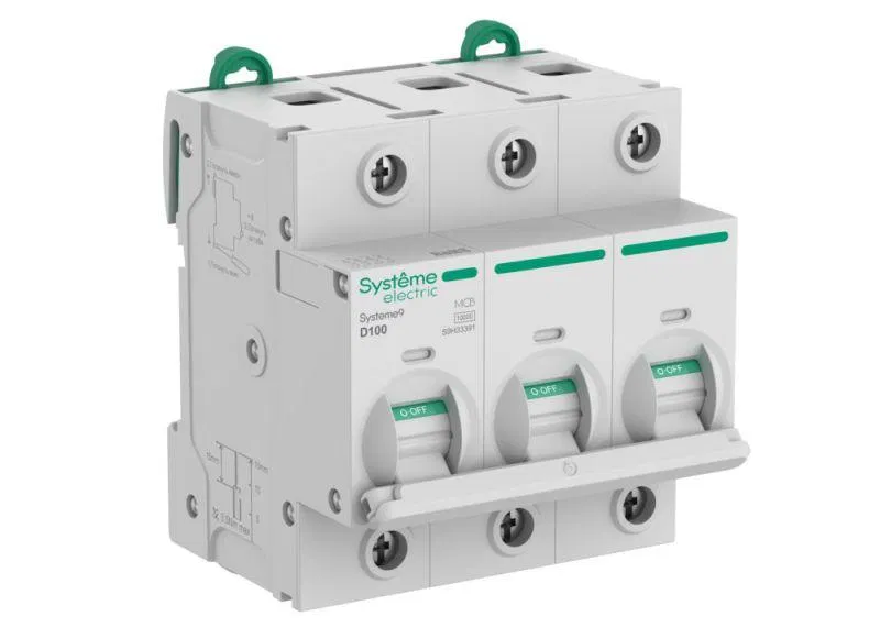 Выключатель автоматический 3п D 100А 10кА Systeme9 400В 27мм SE S9H33391 Systeme Electric