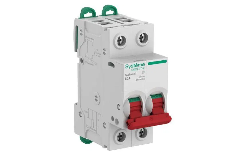 Выключатель нагрузки 2п 80А Systeme9 400В SE S9S40280 Systeme Electric