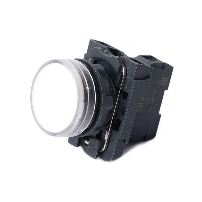 Лампа светосигнальная SB5 d22мм 24В DC бел. в сборе SE SB5AVB1 Systeme Electric