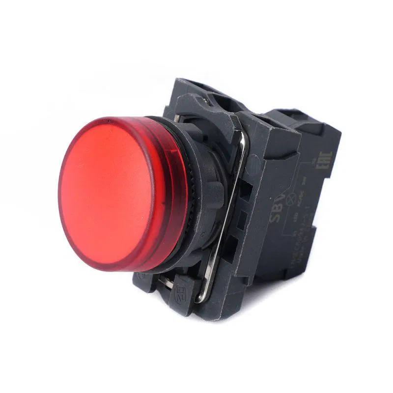 Лампа светосигнальная SB5 d22мм 24В DC красн. в сборе SE SB5AVB4 Systeme Electric