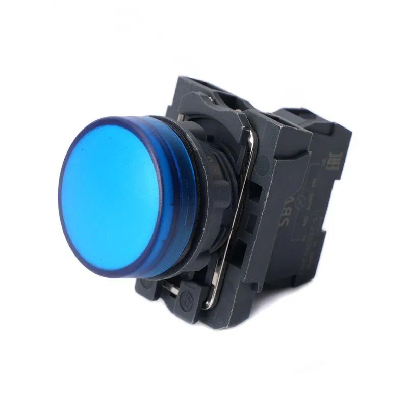 Лампа светосигнальная SB5 d22мм 24В DC син. в сборе SE SB5AVB6 Systeme Electric