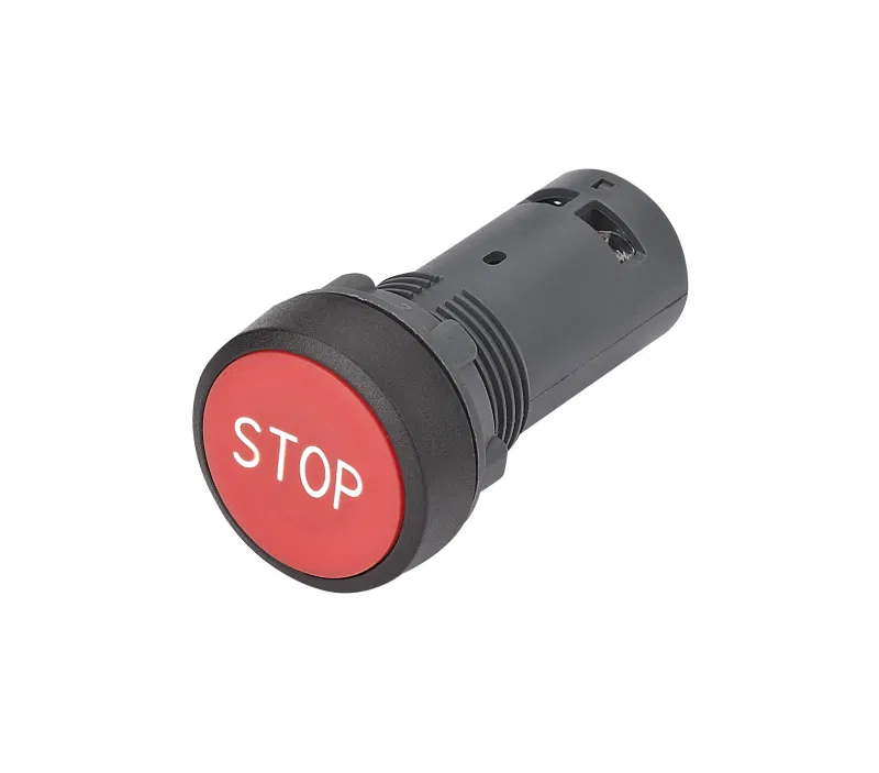 Кнопка моноблочная SB7 22мм с возвратом с маркировкой "STOP" пластик 1НЗ IP65 красн. SE SB7NA4234 Systeme Electric