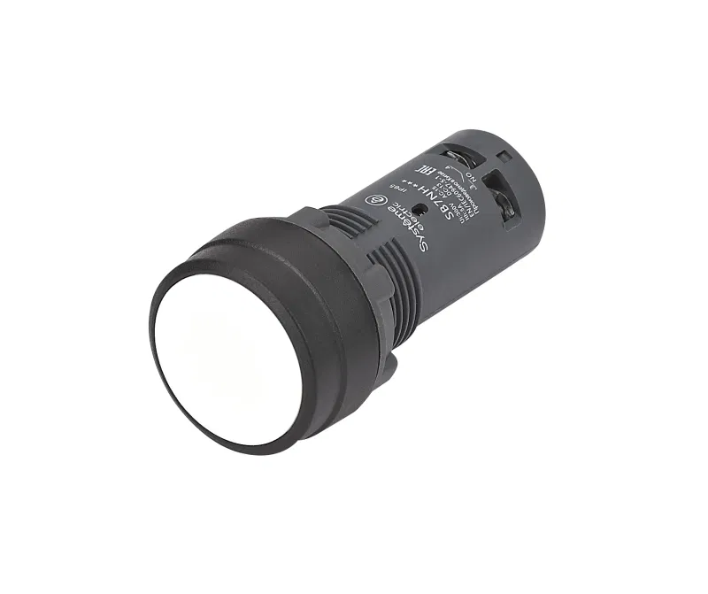 Кнопка моноблочная SB7 22мм с фиксацией пластик 1НО IP65 бел. SE SB7NH11 Systeme Electric