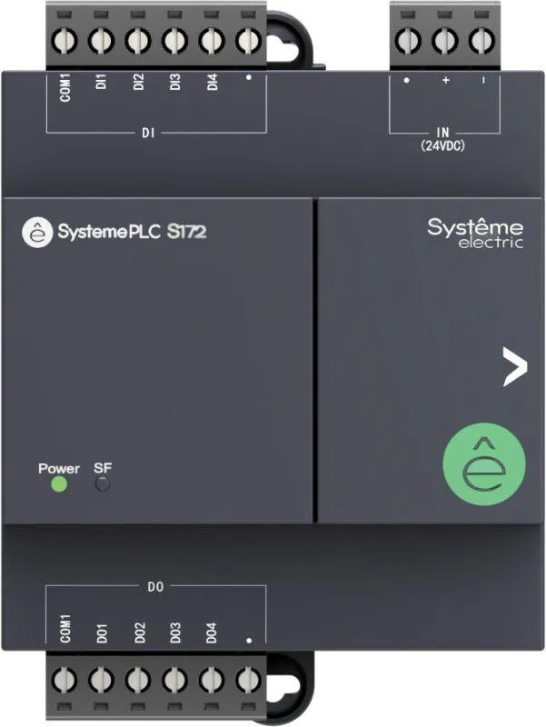 Модуль ввода/вывода дискретный 24В DC 8 IO: 4 DI; 4 DO (реле) SE SM172EDM0800 Systeme Electric