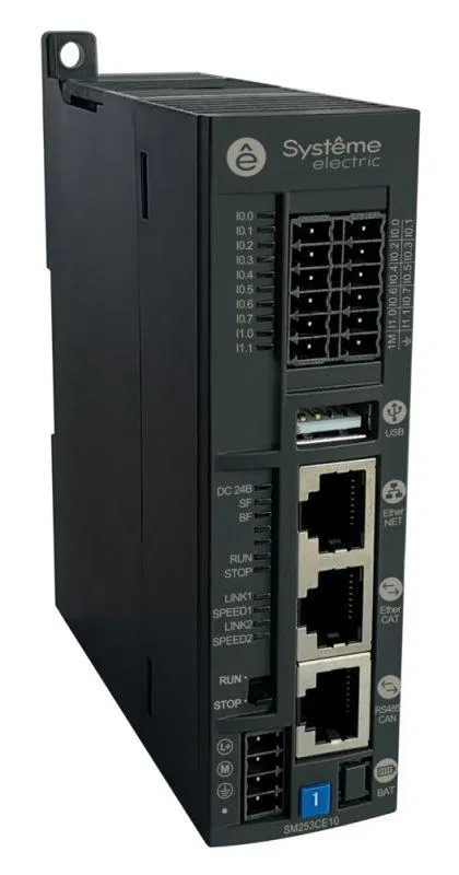 Контроллер SM253 10DI 6HSI 1 Ethercat 1 Modbus 1 CANopen управл. движ. SE SM253CE10 Systeme Electric