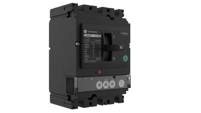 Выключатель автоматический SYSTEMEPACT CCB100 150кА S2.2M 3P3D 50А рычаг SE SPC100L05022M3DF Systeme Electric