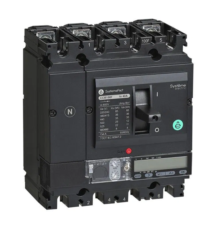 Выключатель автоматический SPC100 100кА S5.2E 4P4D 40А SE SPC100S04052E4DFC Systeme Electric