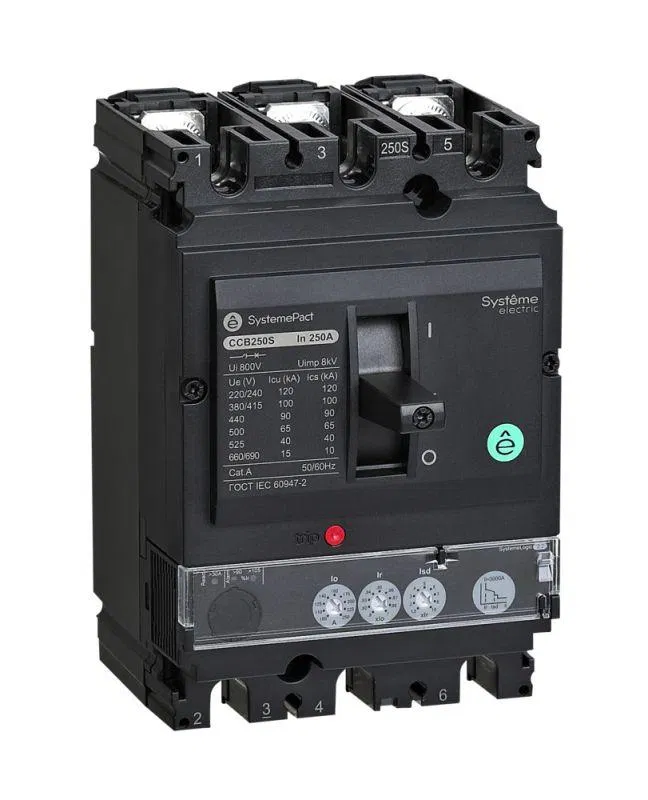 Выключатель автоматический SYSTEMEPACT CCB160 50кА 3P3D S2.2 160А рычаг SE SPC160N16022L3DF Systeme Electric