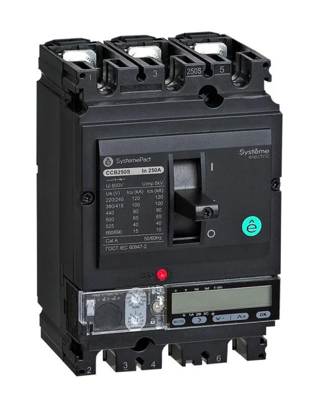 Выключатель автоматический SPC250 150кА S5.2E 3P3D 250А SE SPC250L25052E3DFC Systeme Electric