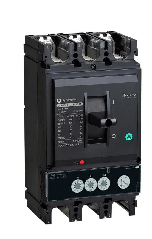 Выключатель автоматический SYSTEMEPACT CCB400 150кА 3P3D S2.2 250А рычаг SE SPC400L25023L3DF Systeme Electric